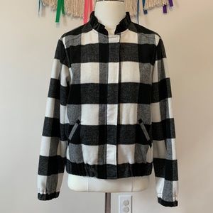 Christopher & Banks Black & White Jacket - Small